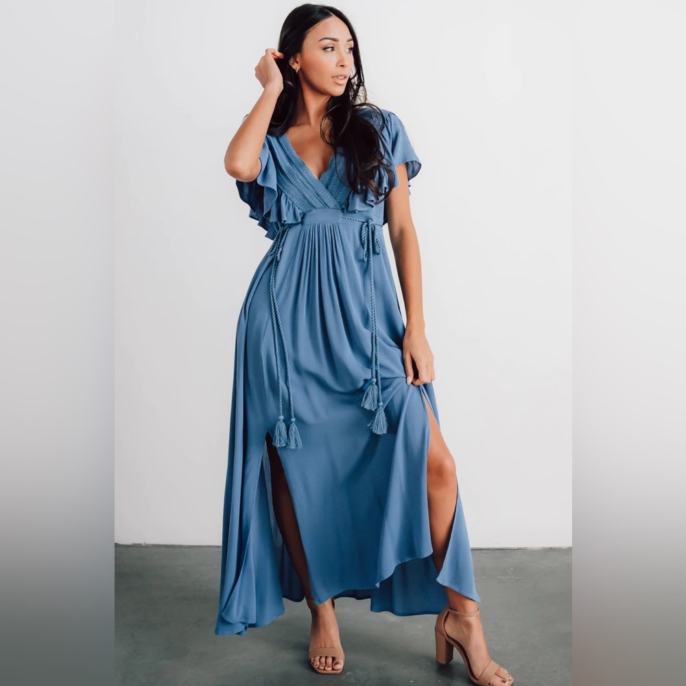 Jennifer Deep V Maxi Dress